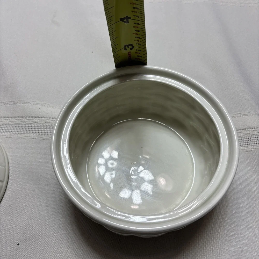 FITZ & FLOYD Kitchen Harvest Butter Tub Covered Dish Bowl Lid Rare FF Vegetables